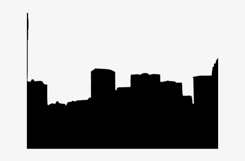 Skyscraper Clipart Silhouette - Skyscraper City Black And White, transparent png #9004713