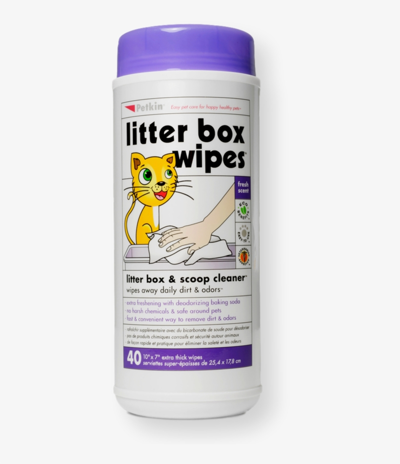 Petkin Litter Box Wipes 40pk - Mosquito, transparent png #9004901