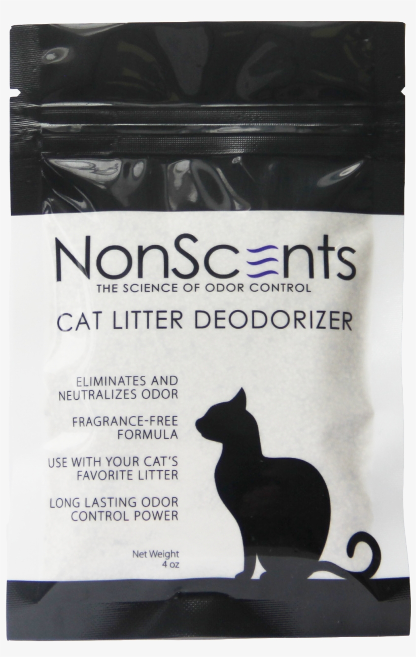 Free Cat Litter Deodorizer Sample - Black Cat, transparent png #9004962