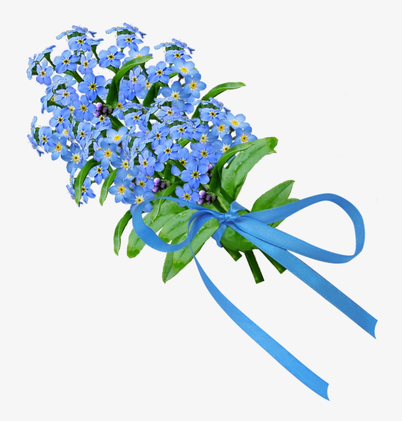Forget Me Not In Bouquets - Forget Me Nots Transparent, transparent png #9005272
