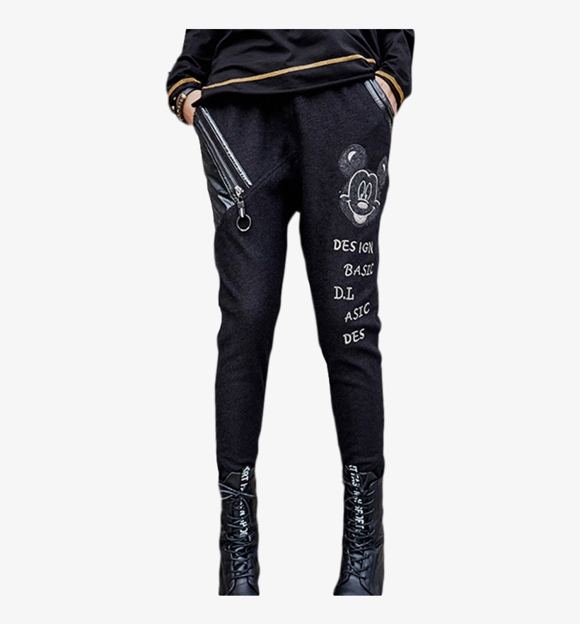 G 54 Max Lulu Brand Elastic Waist 3d Printed Ripped - Pocket, transparent png #9005673