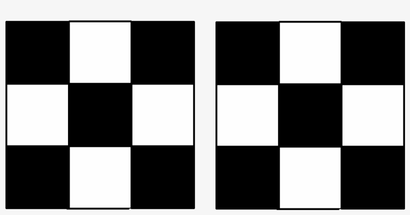 Image Of Two Simple Quilt Blocks - Monochrome, transparent png #9006131