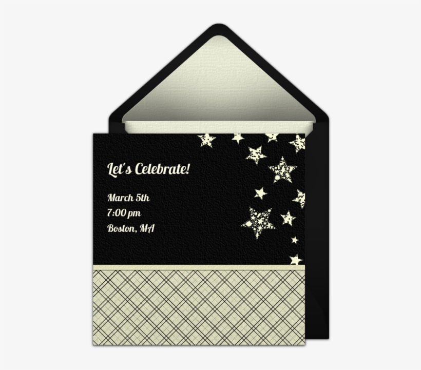 Sparkling Stars Online Invitation - Fraldas De Boca Patchwork De Urso, transparent png #9006445