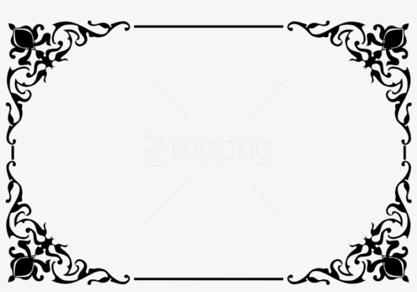 Free Png Decorative Border Png Png - Wedding Card Png Clipart, transparent png #9006598