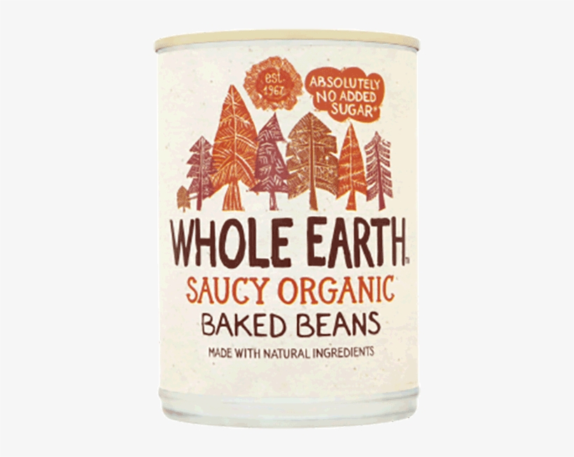 Organic Baked Beans - Whole Earth Saucy Organic Baked Beans, transparent png #9006683