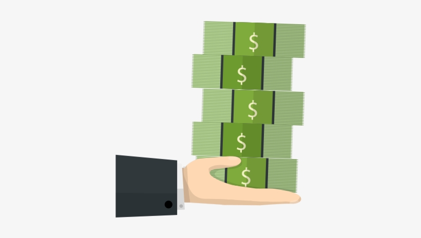 Money Graphic Png - Hand With Money Vector Png, transparent png #9006836