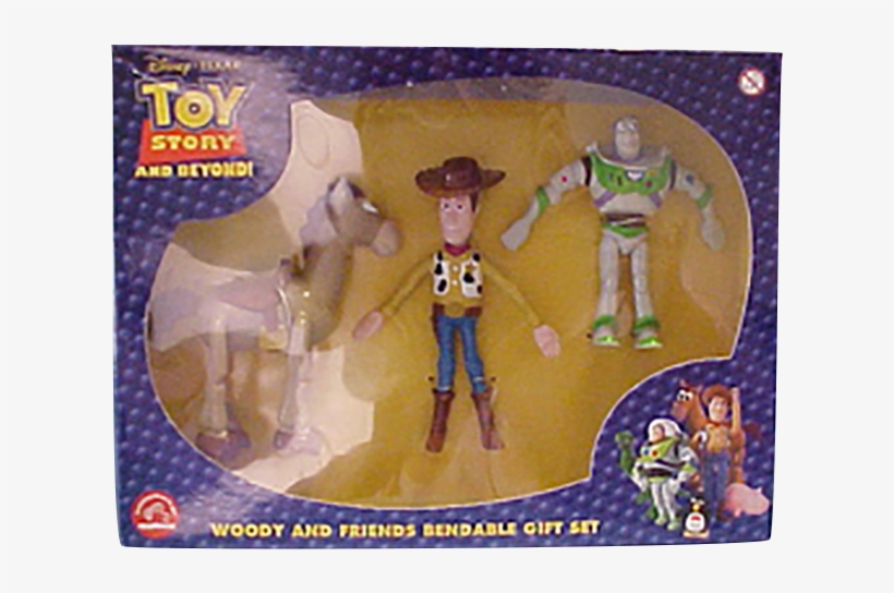 Disney's Toy Story Woody, Buzz Lightyear And Bullseye - Toy Story Toys Woody Bullseye, transparent png #9007317