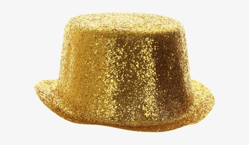 Gold Glitter Top Hat Party Hat Free Transparent Png Download