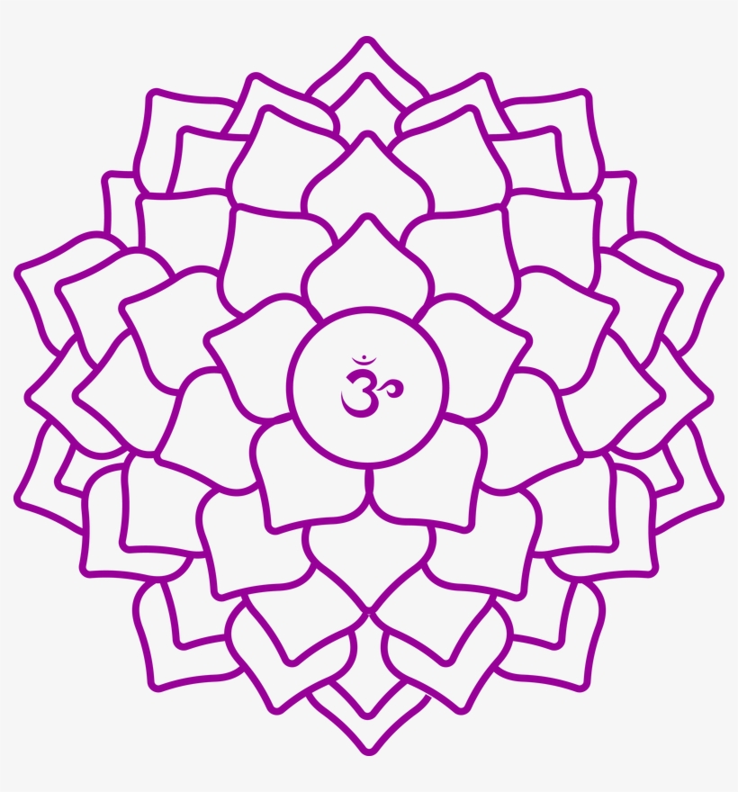 Crown Chakra - Mandalas Faciles Blanco Y Negro, transparent png #9007696
