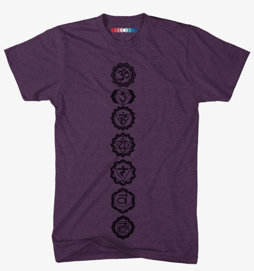 7 Chakras Purple Shirt - Chakras, transparent png #9007724