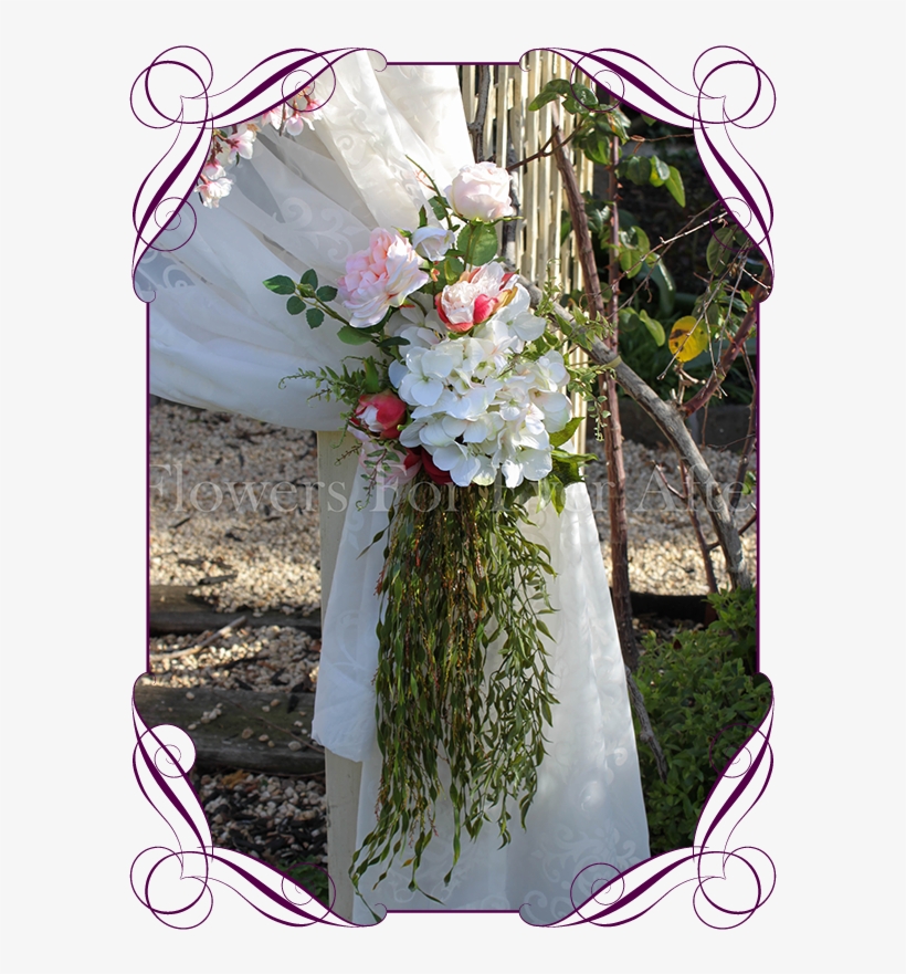 Jenny Wedding Arbor / Arch Tie Back Decoration Flowers - Wedding, transparent png #9007971