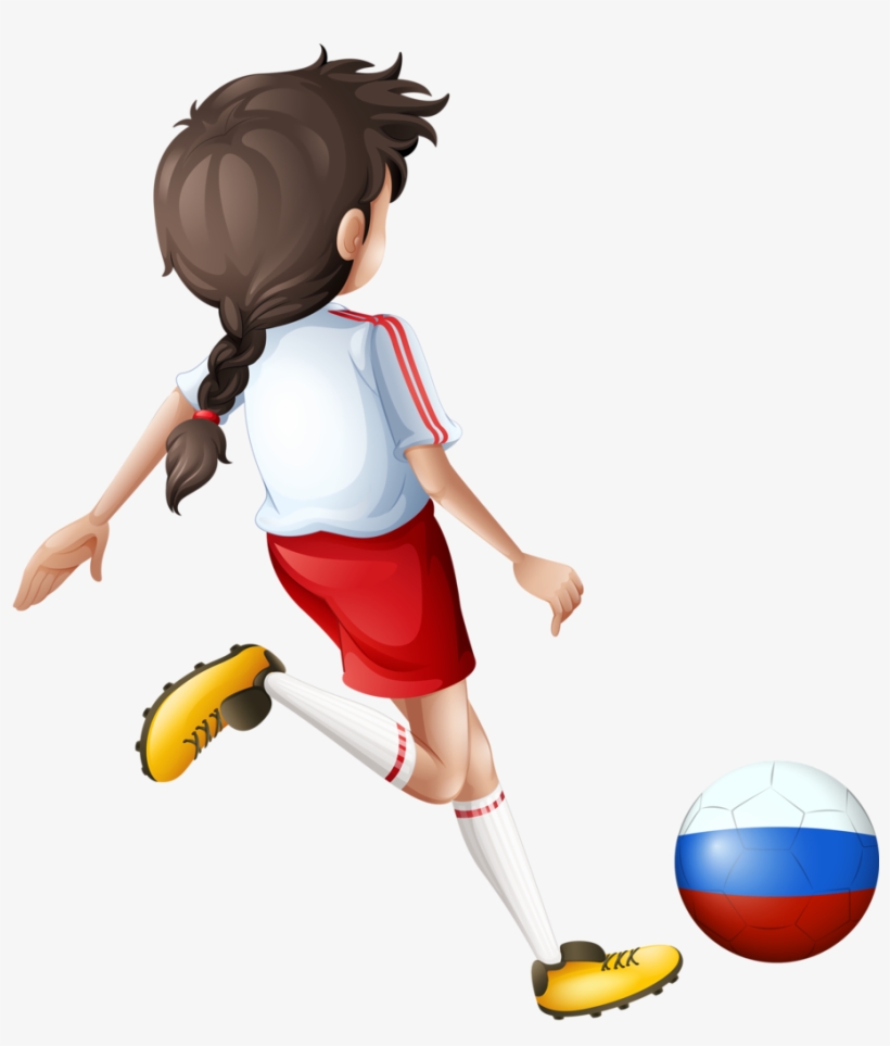 Profissões E Ofícios - Girl Playing Football Png, transparent png #9008268