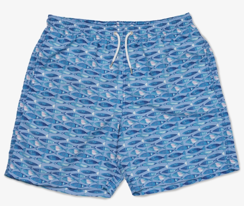 Swimming Fish - Blue - Mens, transparent png #9008345
