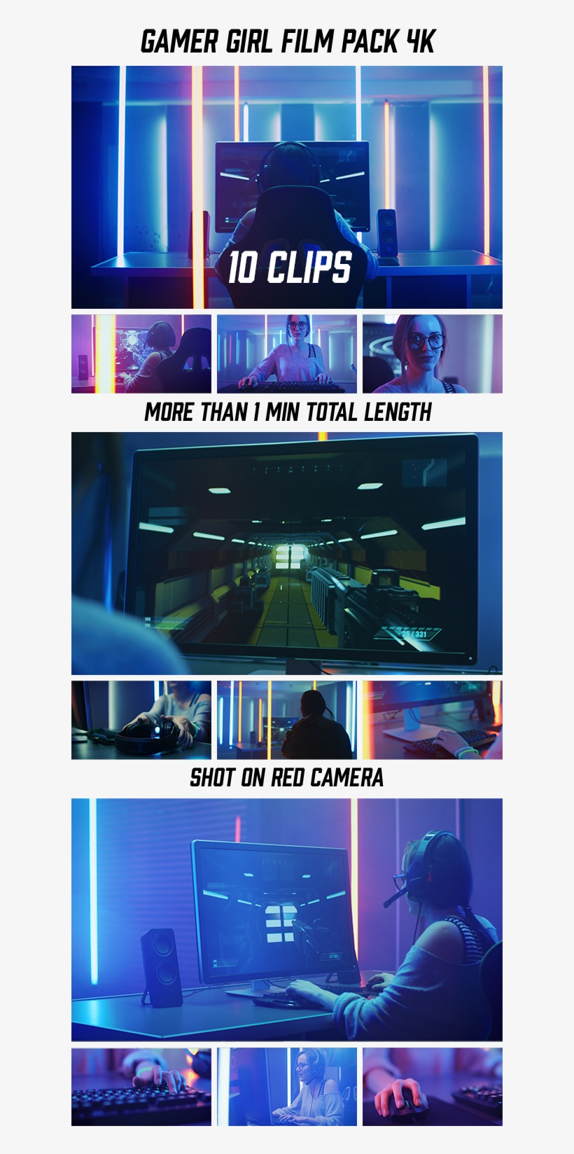 Collection Of Pro Gamer Girl Playing At Home / Club - Poster, transparent png #9008885