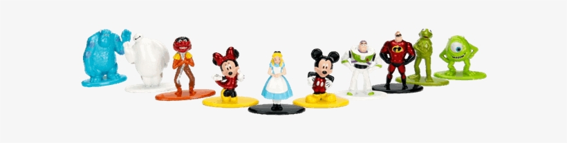 Jada Nano Metalfigs Diecast Figure 10-pack - Nano Metalfigs Disney Wally, transparent png #9009186