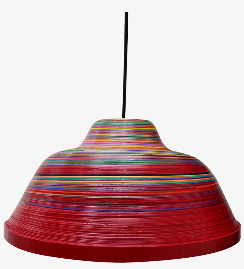 Lamparas Hechas De Papel Serpentina Para Tu Sala De - Lampshade, transparent png #9009414