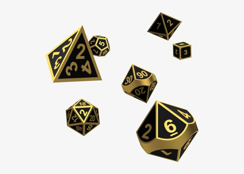Oakie Doakie Dice Rpg Set Metal Dice - Dice, transparent png #9009496