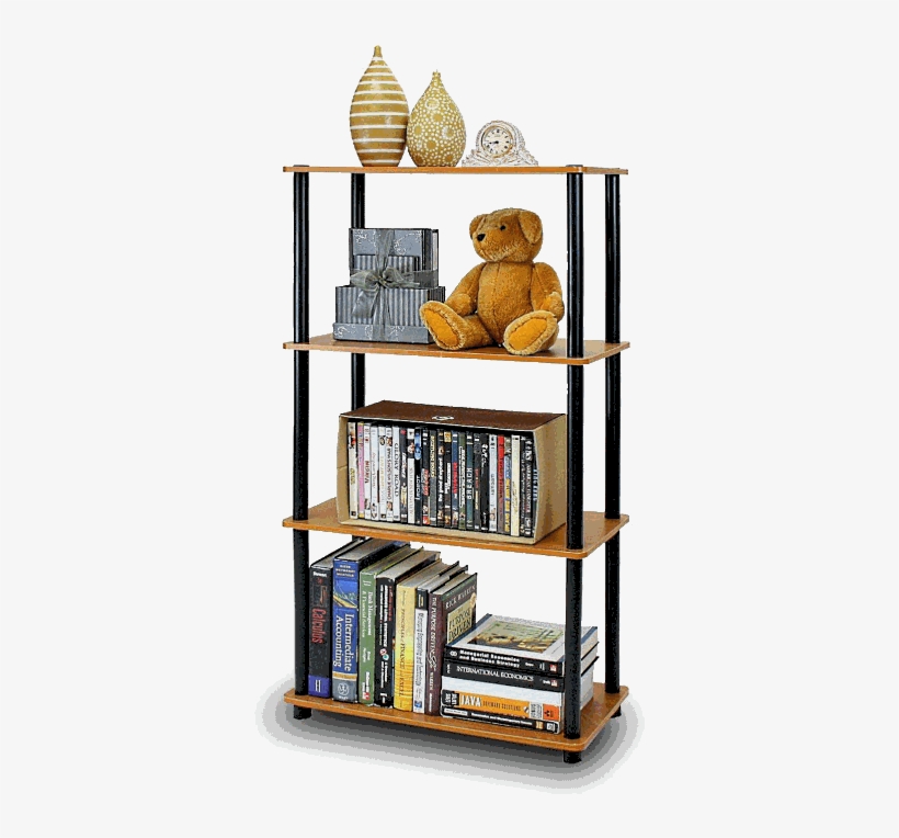 Furinno Turn N Tube 4 Tier Shelf - Shelf, transparent png #9010031