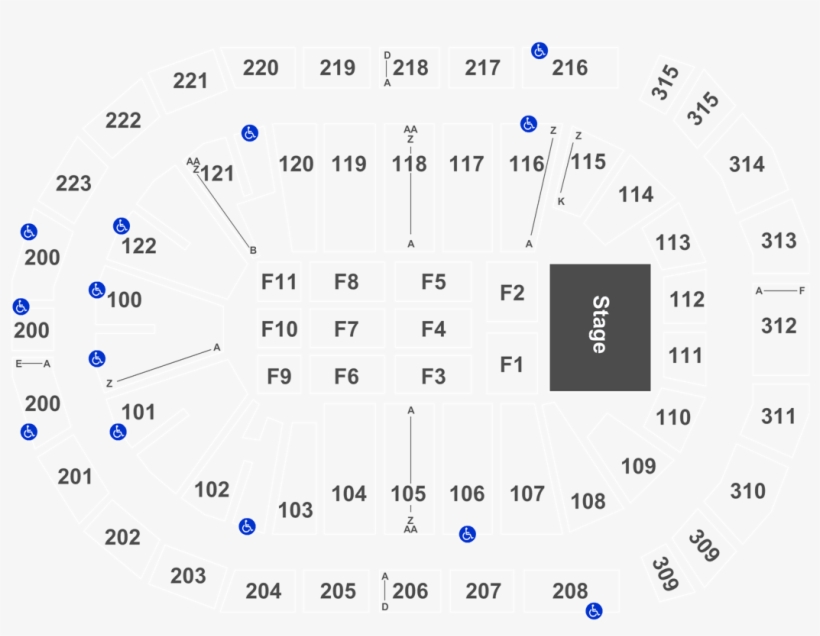 K Rock Centre Seating Chart, transparent png #9010974