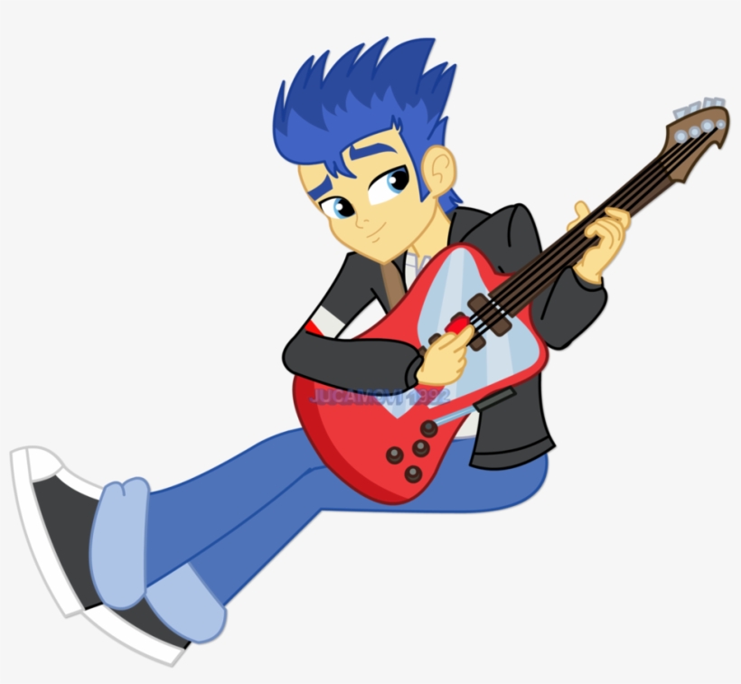 Cartoon Guitar Player - Flash Sentry Guitar, transparent png #9011973