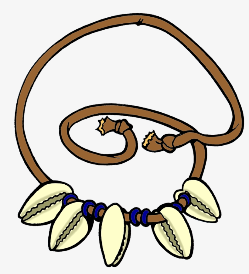 Necklace Clipart Shell Necklace - Shell Necklace Clipart, transparent png #9012641