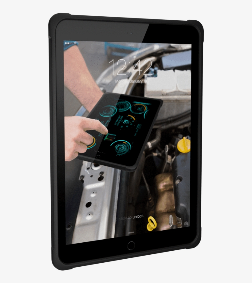 Black - Case Ipad 2018 Uag, transparent png #9012802
