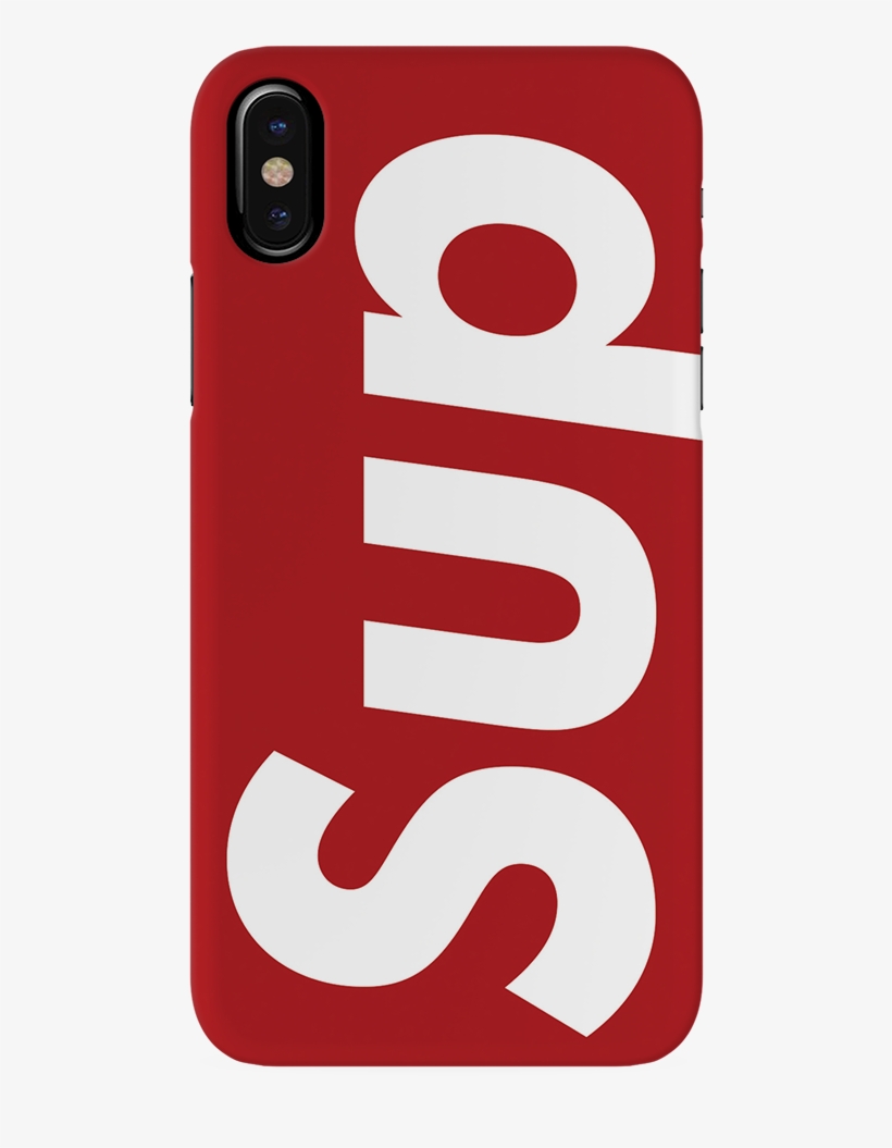Cool Sup Cover Case For Iphone X - Oneplus 6 Supreme Case, transparent png #9013081