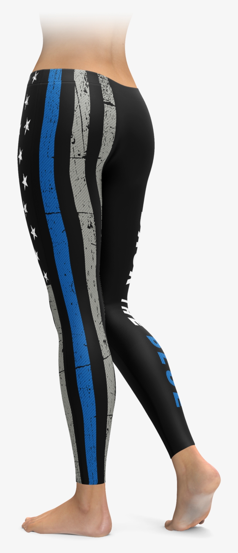 Are You A Police Officer Or Maybe You Love Someone - Checker Stripe Leggings, transparent png #9013107