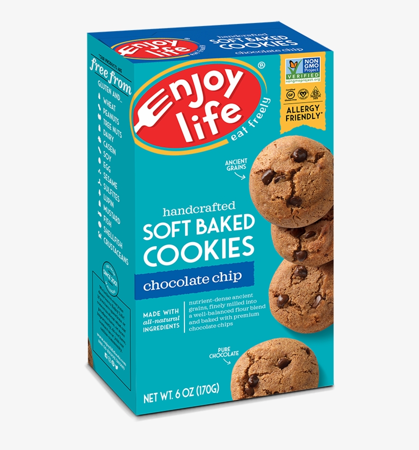 Nutrient Dense Ancient Grains Finely Milled Into A - Enjoy Life Chocolate Chip Cookies, transparent png #9013567