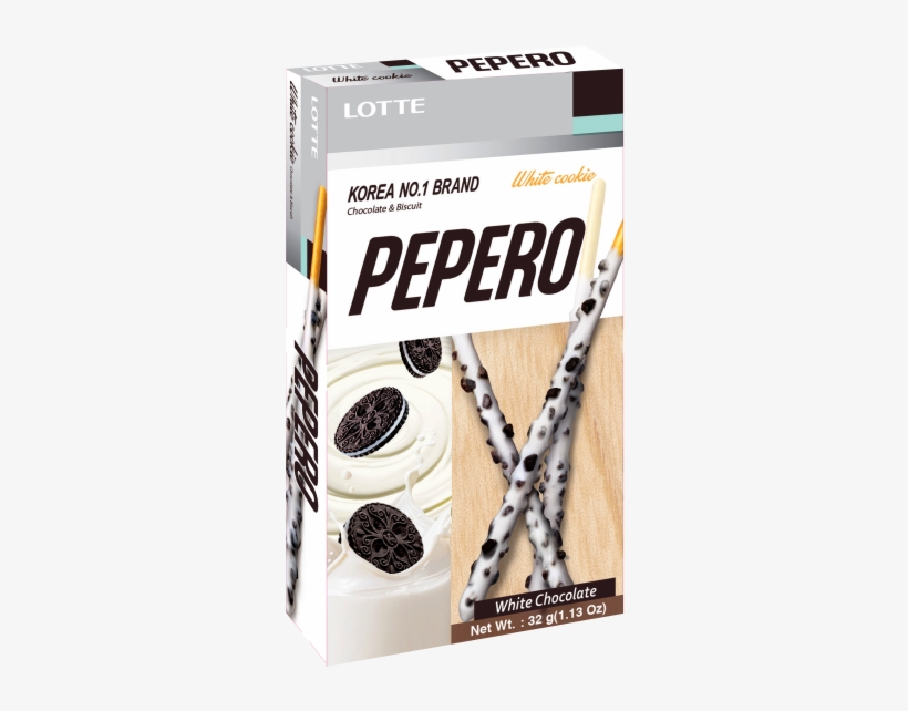 Pepero White Cookie - Pepero White Chocolate Cookies, transparent png #9013648