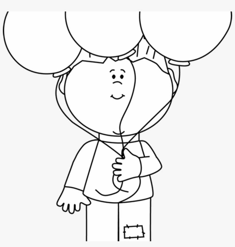 Balloon Black And White Clip Art Clip Art Black And - Clip Art, transparent png #9013748