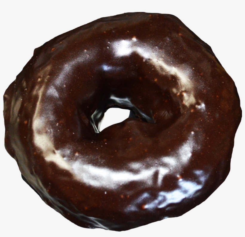 Double Chocolate - Doughnut, transparent png #9013792