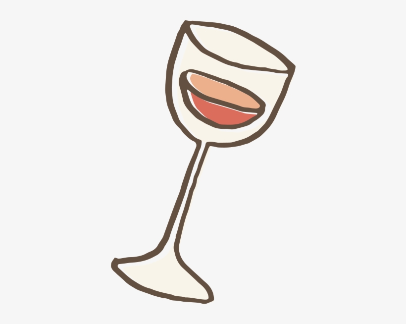 Stemware - Cartoon Wine Glass Drawing, transparent png #9013867
