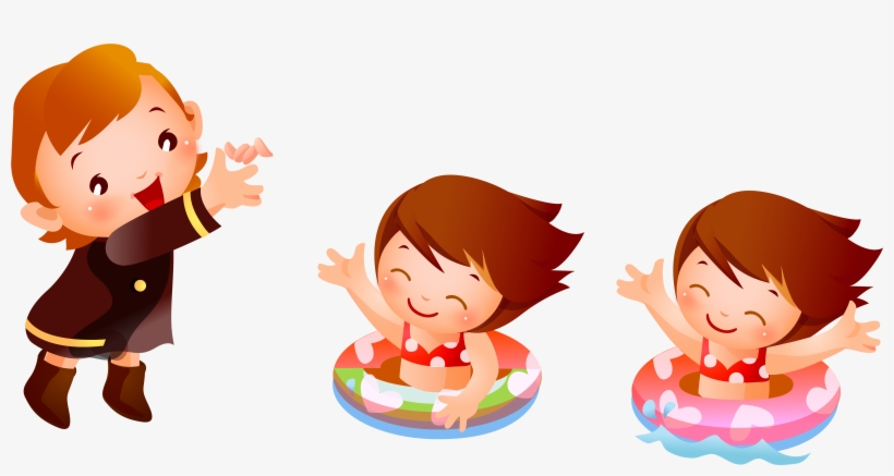 Child Cartoon Children Transprent Png Ⓒ - Dibujo Natacion Niño, transparent png #9014041