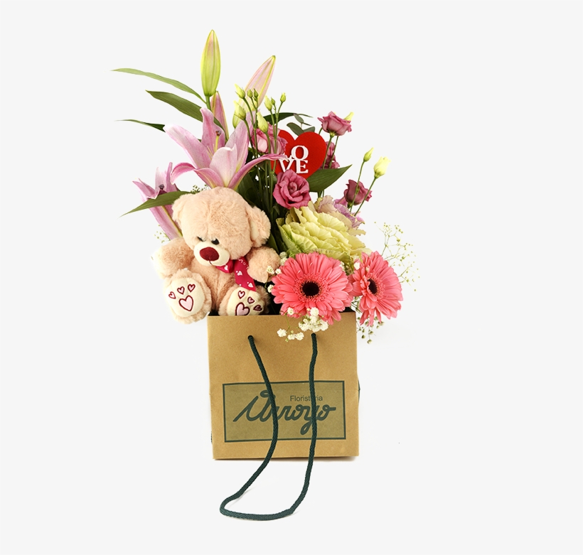 Bossa Amb Centre De Flor Variada - Bouquet, transparent png #9014346