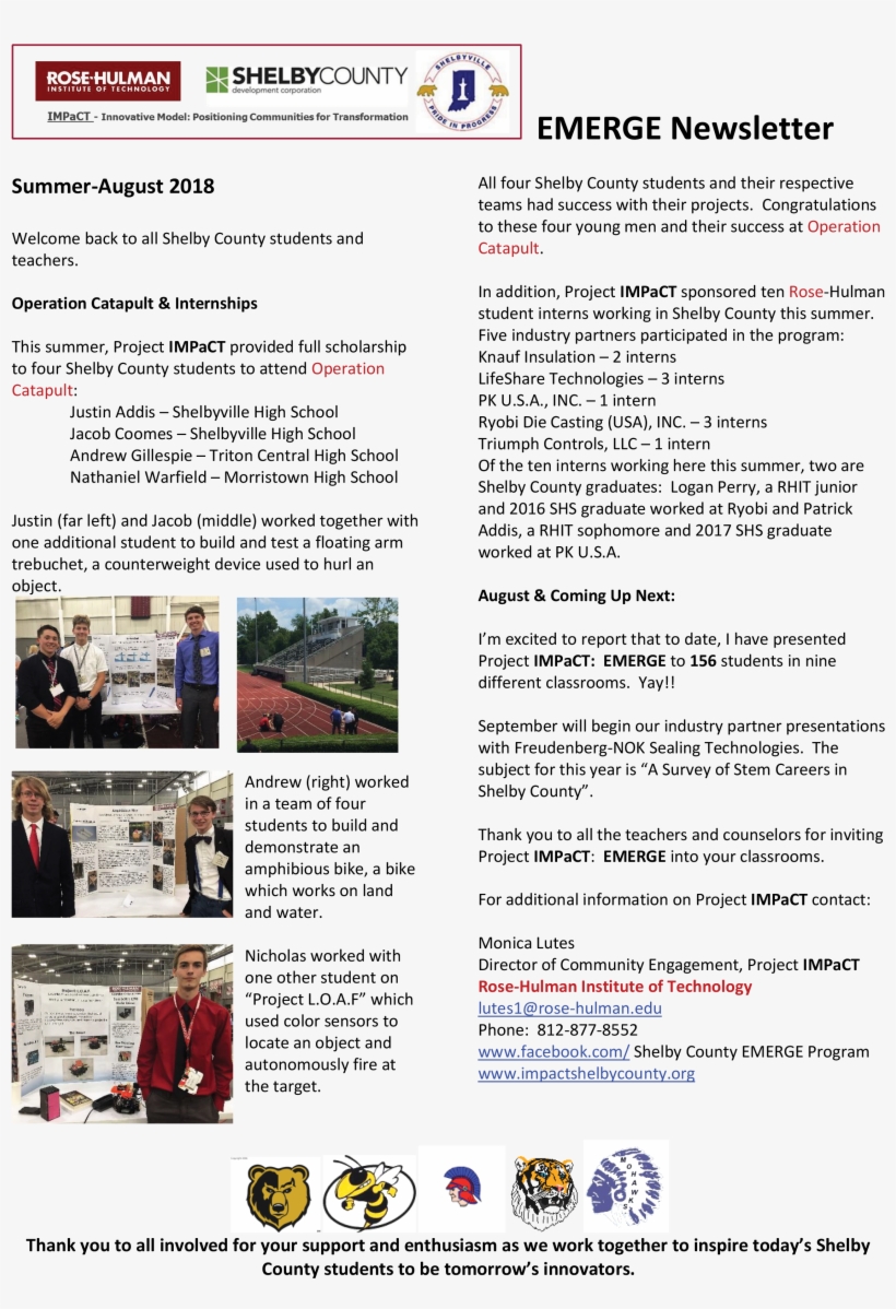 Rose-hulman Institute Of Technology - Web Page, transparent png #9014347