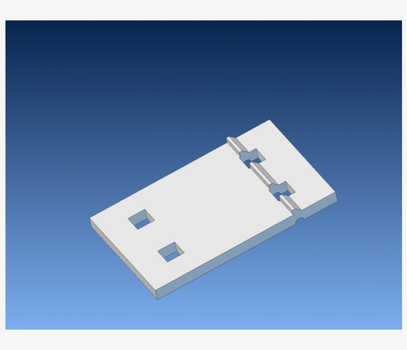 /6/0/60 Lb Rail Tie Plate 2 - Usb Flash Drive, transparent png #9014423