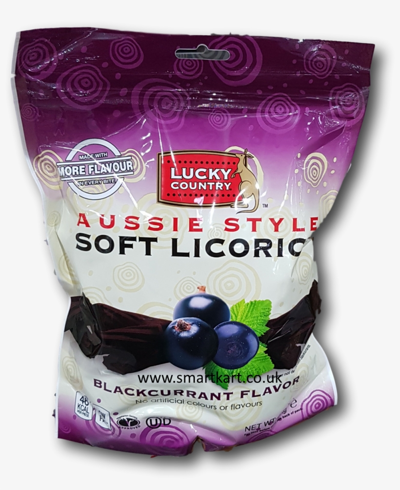 Lucky Country Aussie Style Soft Licorice In Blackcurrant - Chocolate-covered Raisin, transparent png #9014836