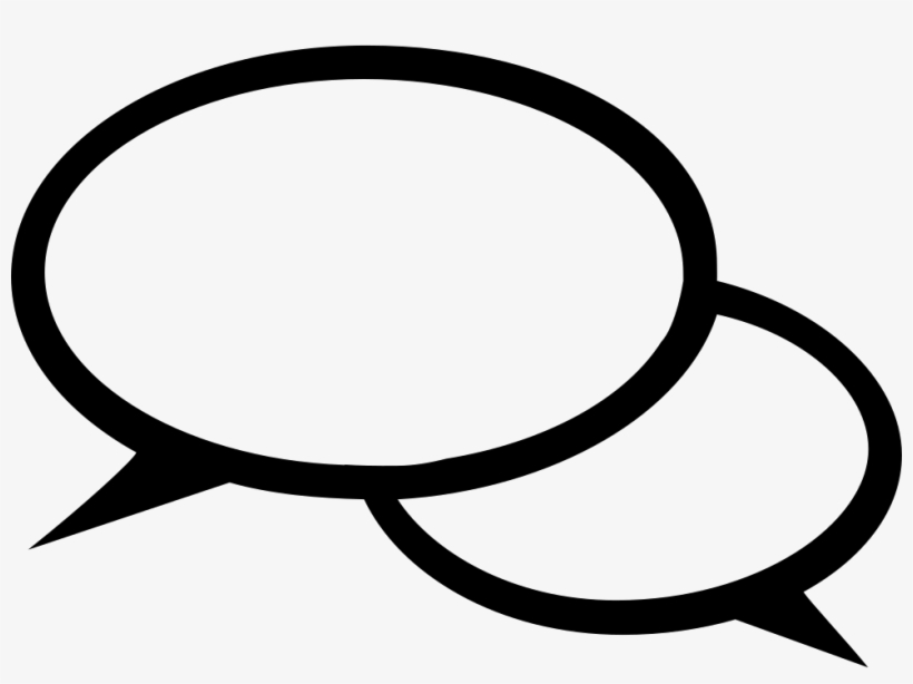 Speech Bubble Clipart Oval - Symbol Chatten, transparent png #9015191