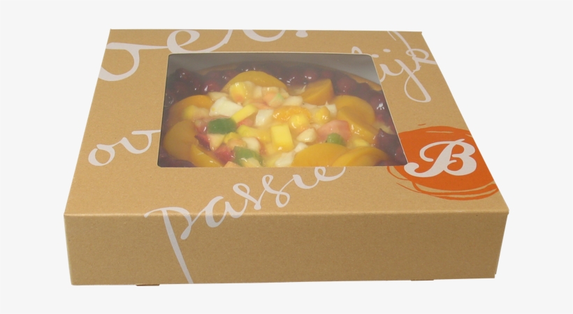 Cake Box, Delicious, Cardboard, 19x19x5cm, With Window, - Gebaksdozen Met Venster, transparent png #9015286