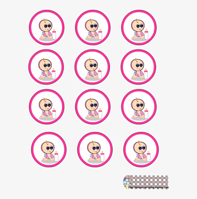 Round Labels For Girl Baby Shower - Indiana, transparent png #9015654