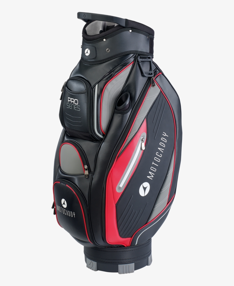 Black/red - - Motocaddy Pro Series Cart Bag, transparent png #9015745