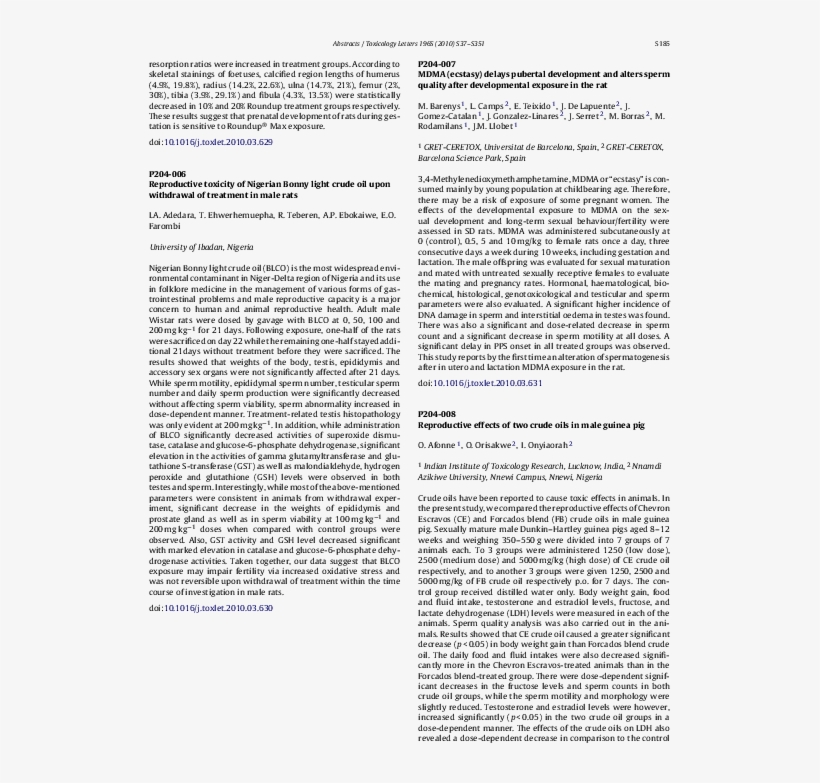 Mdma Delays Pubertal Development And Alters Sperm Quality - Text Page - Holy Land - The Necropolis, transparent png #9016632