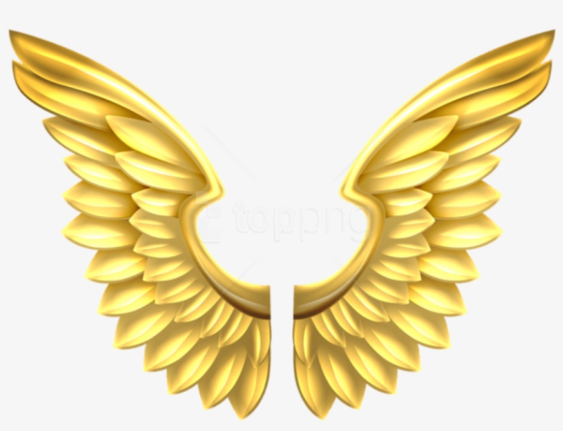 Free Png Download Gold Wings Transparent Clipart Png - Golden Angel Wings Png, transparent png #9017062