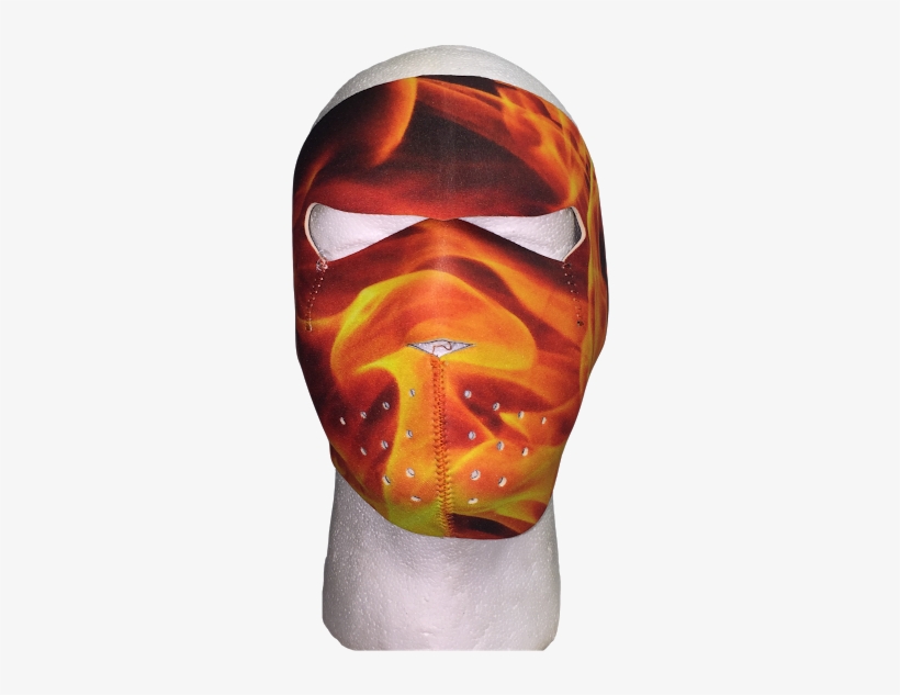 Flame Inferno Full Face Mask - Face Mask, transparent png #9017162