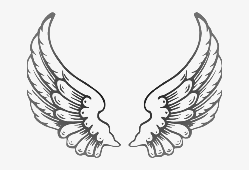 Angel Wings Png Outline, transparent png #9017207