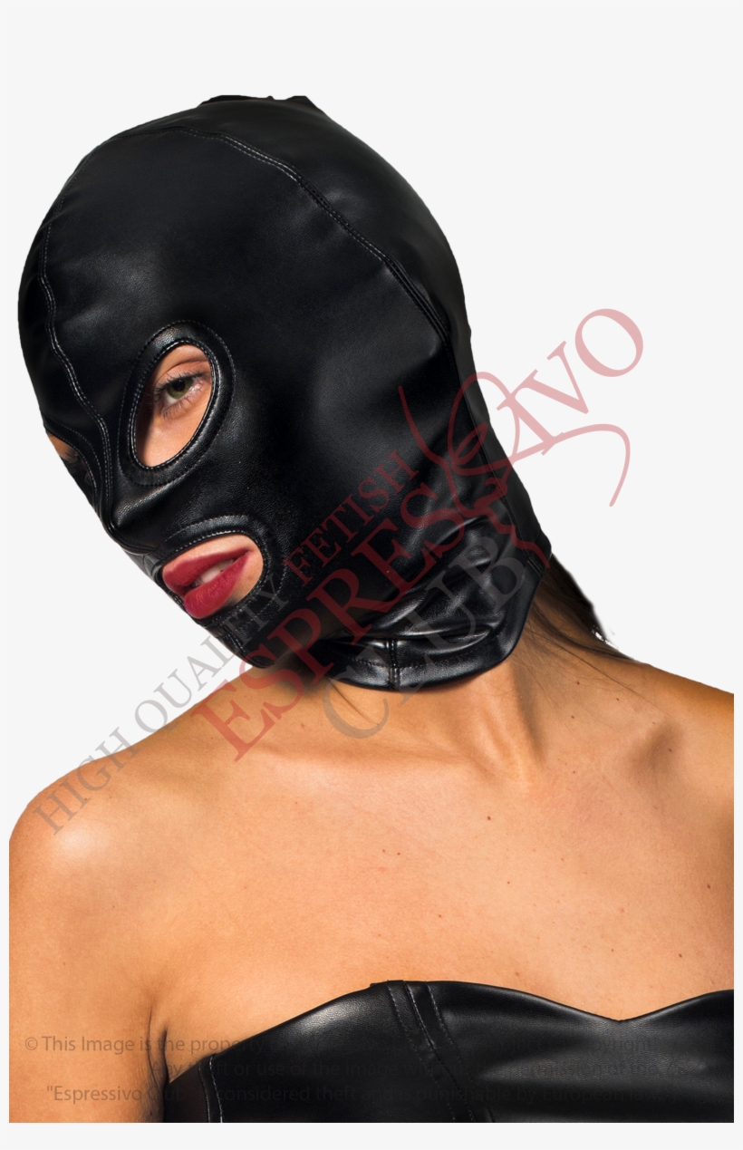 Full Face Leather Hood - Mask, transparent png #9017361