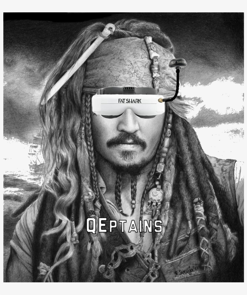 Boom, Boom Shake The Room Introducing Team Qeptains - Drawings Of Captain Jack Sparrow, transparent png #9017403