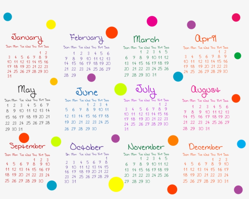 Calendar 16 31 64 Breathtaking 18 Printable Calendar 12 Calendar Free Transparent Png Download Pngkey