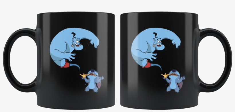 Stitch & Genie Disney Mug - Disney Genie And Stitch, transparent png #9017772